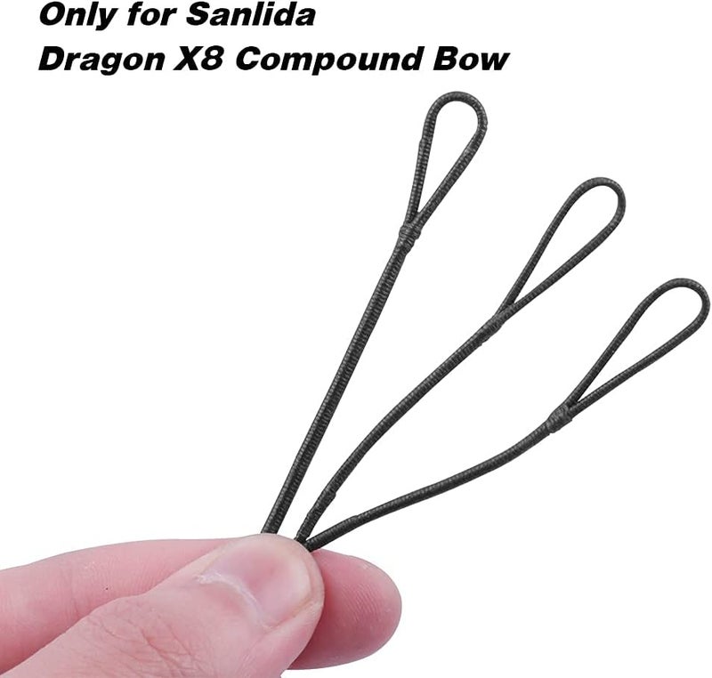sanlida Dragon X8 and Dragon X9 Compound Bow Replacement String and Cable Kit 16 Strands Made of BCY D97 - Image 4